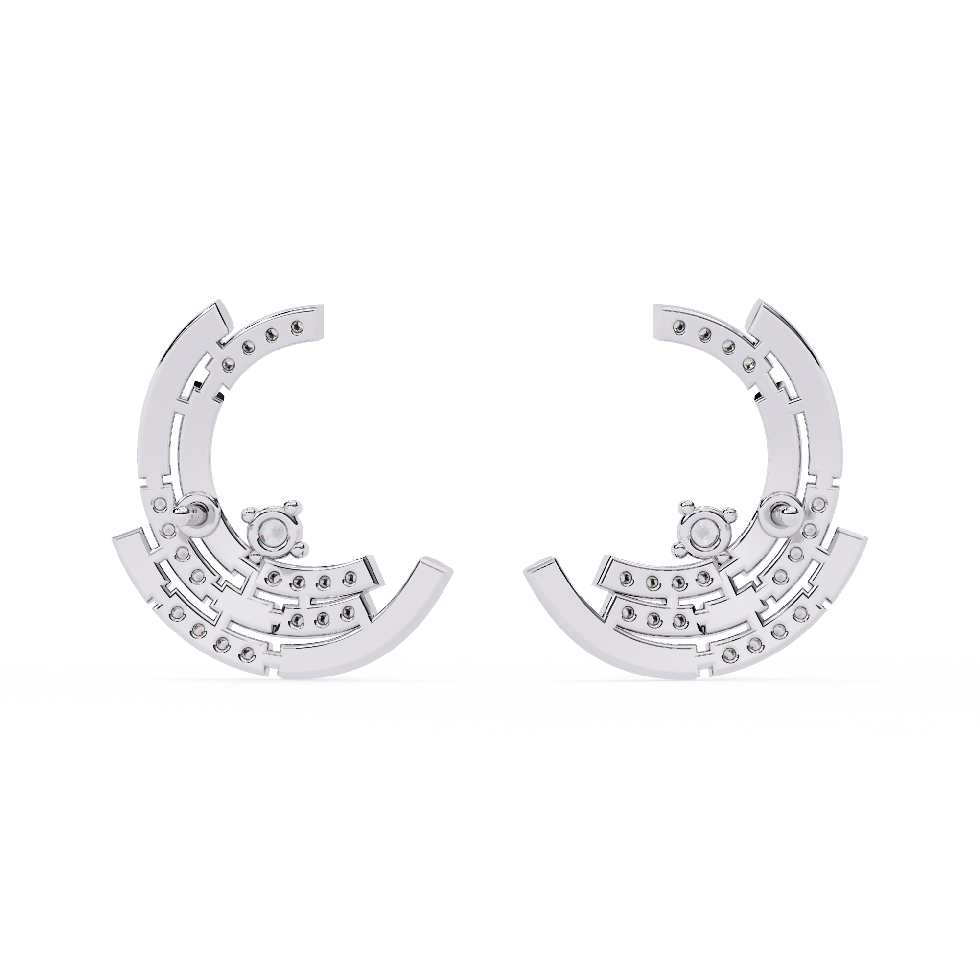 0.21ct Arc Earrings – Solitairekart Diamond Jewelry